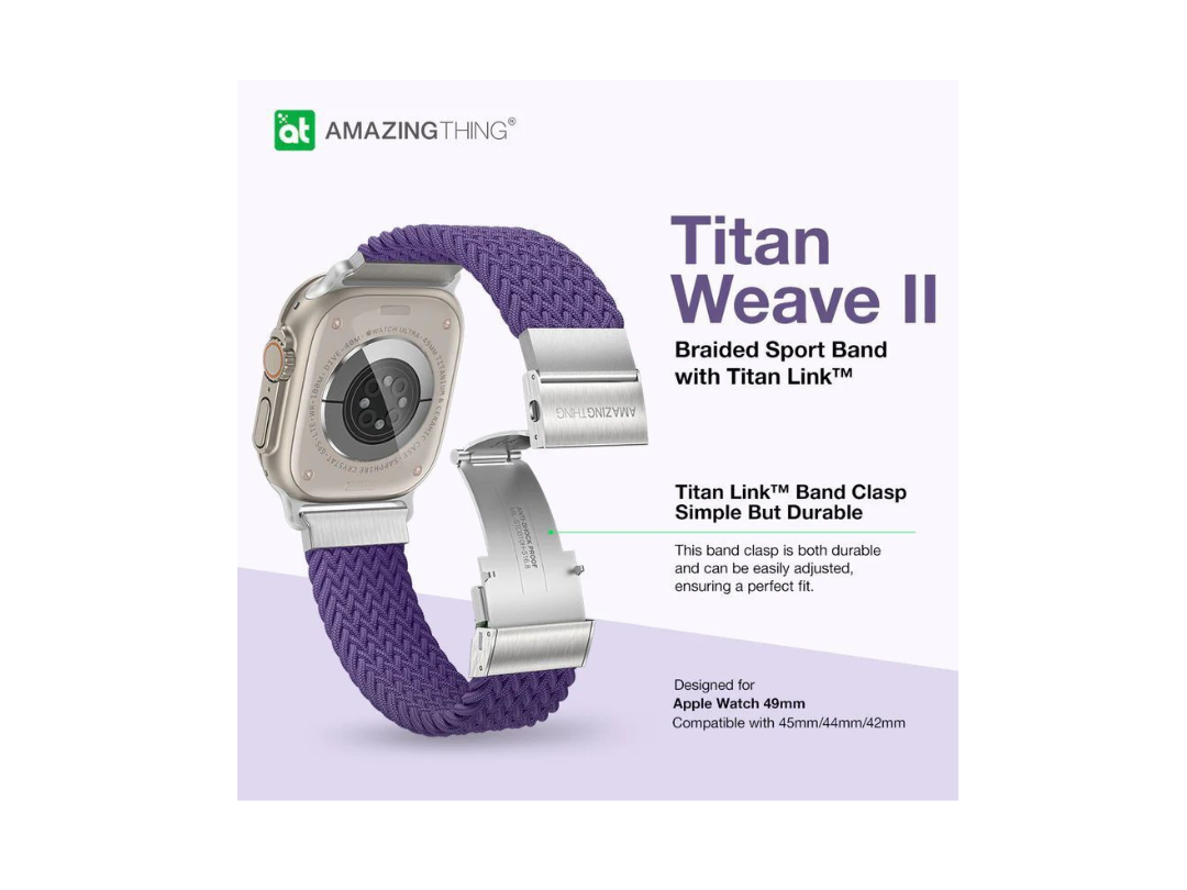 AmazingThing Titan Weave Band for Apple Watch 49/45/44/42mm - New Green
AmazingThing Titan Weave Band for Apple Watch 49/45/44/42mm - New Green